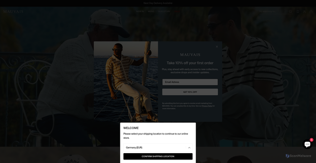 Security scan screenshot of https://mauvais.co.uk