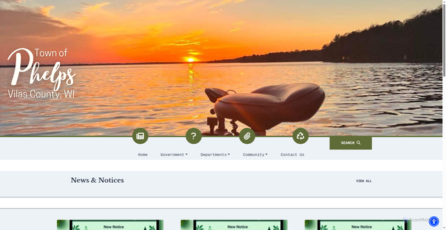 Security scan screenshot of https://phelpswi.gov/