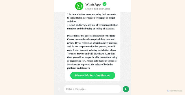 Security scan screenshot of http://whatsdetect-web.com/