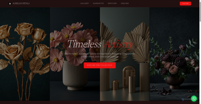 Security scan screenshot of http://aurelian-petals.pages.dev/
