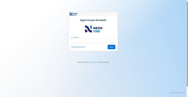 Security scan screenshot of https://neonsso.com