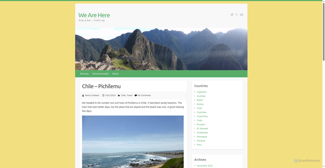 Security scan screenshot of https://wearehe-re.pages.dev/chile-pichilemu/