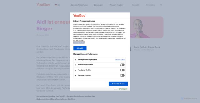 Security scan screenshot of https://r.brevo.etailment.de/mk/cl/f/sh/1t6Af4OiGsGQ0v5Nu20XxOGmPGrCJq/1-wrtmqsGuWF