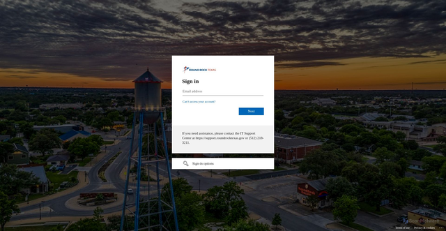 Security scan screenshot of https://roundrocktexas.sharepoint.com