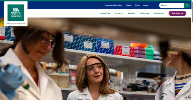 Security scan screenshot of https://www.mcw.edu