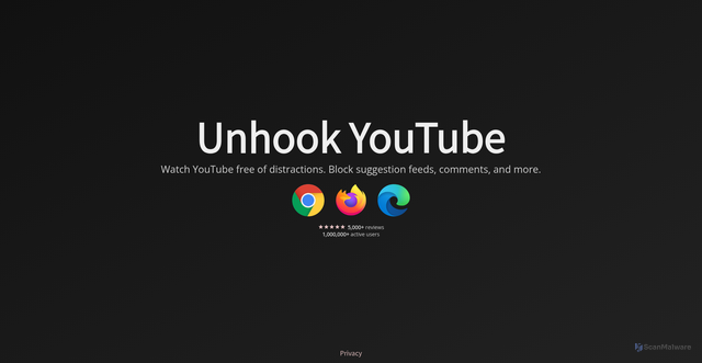 Security scan screenshot of https://unhook.app