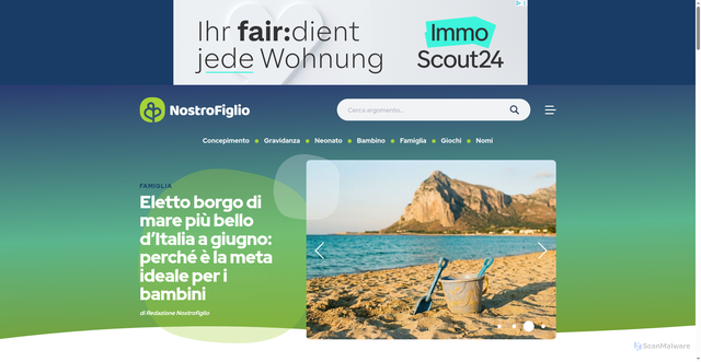 Security scan screenshot of https://nostrofiglio.it