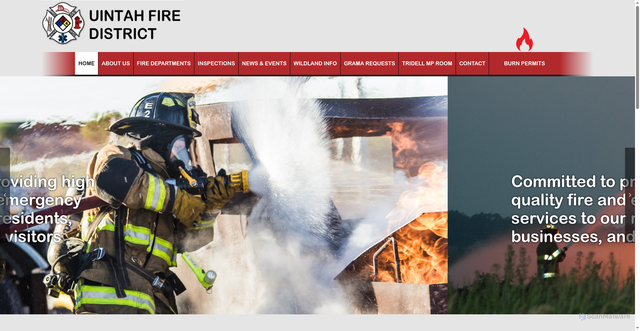 Security scan screenshot of https://uintahfiredistrict.gov/