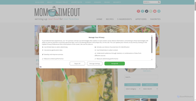 Security scan screenshot of https://www.momontimeout.com