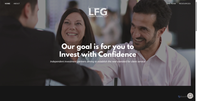 Security scan screenshot of https://lfgwealthpartners.com/