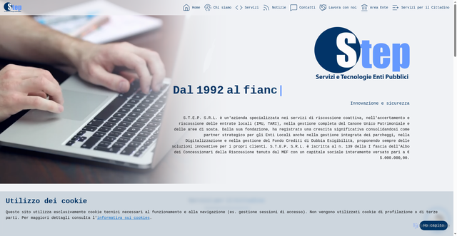Security scan screenshot of https://www.stepservizi.net/new