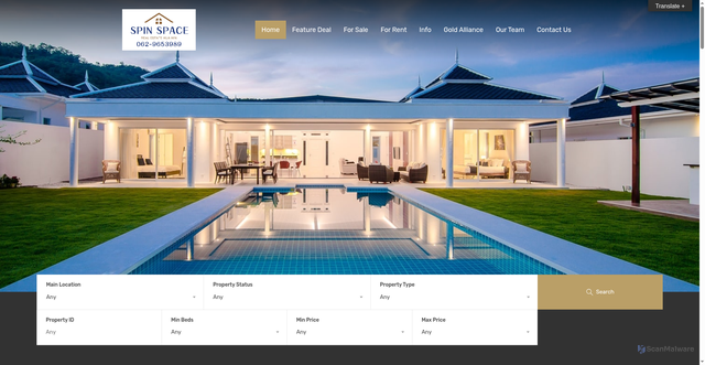 Security scan screenshot of https://your-propertyagent.com