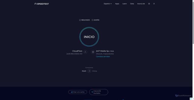 Security scan screenshot of https://jiedian-cup.pages.dev/es