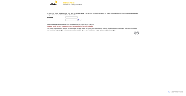 Security scan screenshot of https://www.allstarservicepoint.co.uk