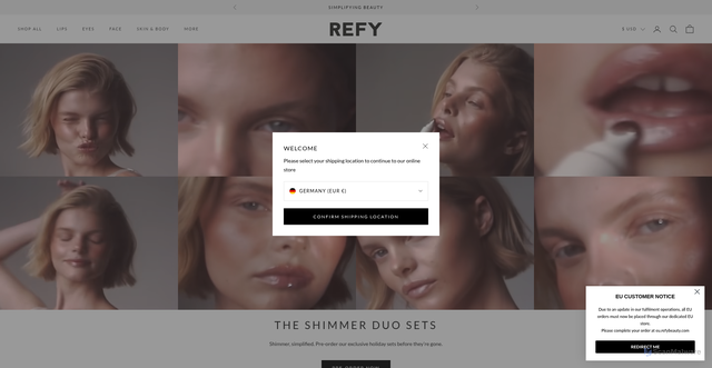 Security scan screenshot of https://refybeauty.com