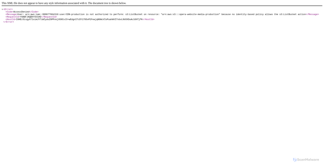 Security scan screenshot of https://media-production-opera-website.operacdn.com
