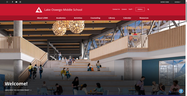 Security scan screenshot of https://loms.losdschools.org