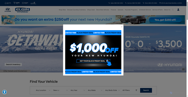 Security scan screenshot of https://www.elginhyundai.com/