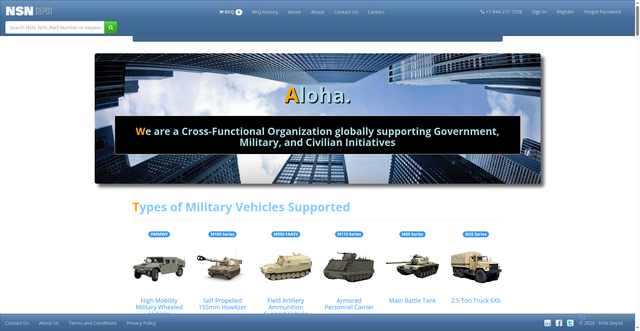 Security scan screenshot of https://www.nsndepot.com