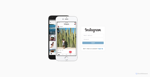 Security scan screenshot of https://instagram-clone-tau.vercel.app/