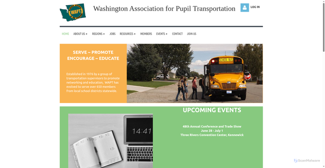 Security scan screenshot of https://wapt4u.wildapricot.org/