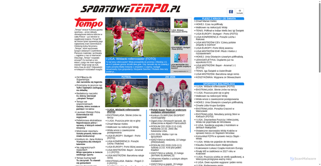 Security scan screenshot of https://sportowetempo.pl