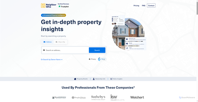 Security scan screenshot of https://neighborwho.com