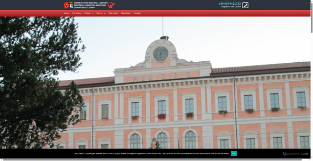 Security scan screenshot of https://www.perindcb.it/