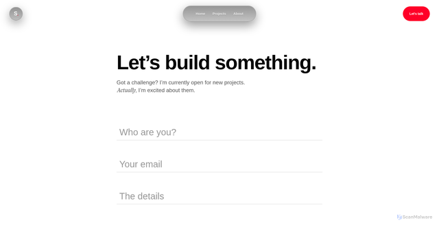 Security scan screenshot of https://sumityadav-me.pages.dev/contact