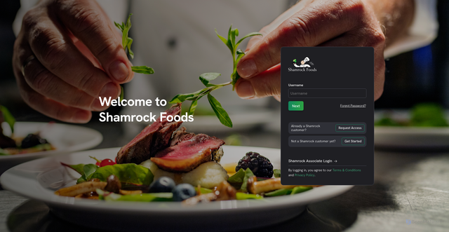 Security scan screenshot of https://shop.shamrockfoodservice.com