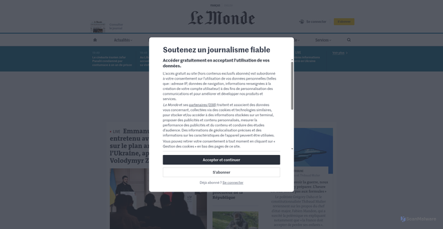 Security scan screenshot of https://aubry.redistribution-fr-mrelay.com/