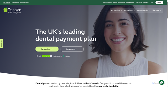 Security scan screenshot of https://denplan.co.uk