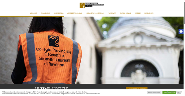 Security scan screenshot of https://www.collegiogeometriravenna.it/