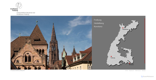 Security scan screenshot of https://erzb-bauamt-freiburg.de