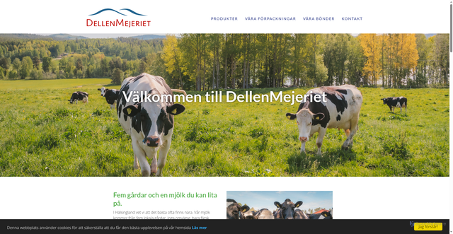 Security scan screenshot of https://dellenmejeriet.se
