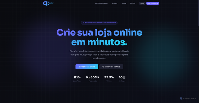Security scan screenshot of https://dc-seller-saas.vercel.app/