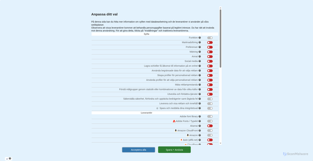 Security scan screenshot of https://www.utbildning.se/kurs/vard-omsorg
