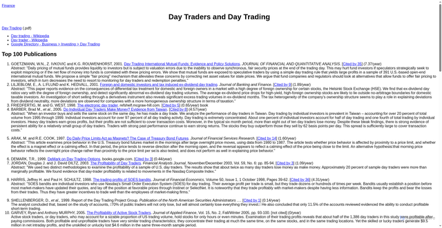 Security scan screenshot of https://finance.martinsewell.com/day-trading/