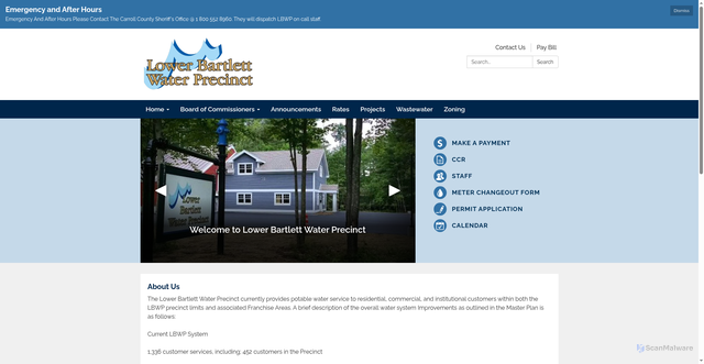 Security scan screenshot of https://www.lbwpnh.gov/