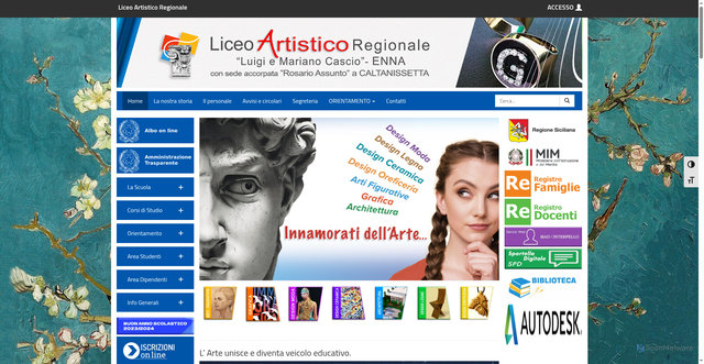 Security scan screenshot of https://www.liceoartisticoenna.edu.it