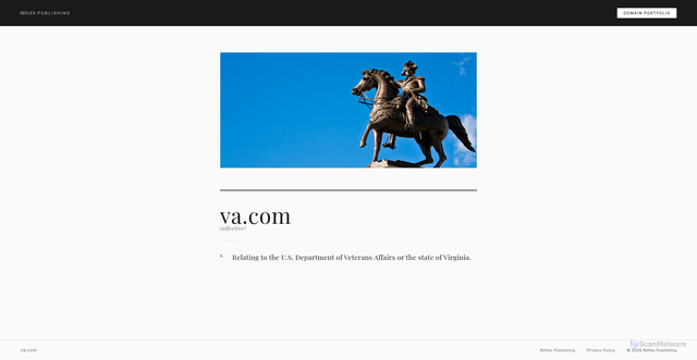 Security scan screenshot of https://www.va.com/