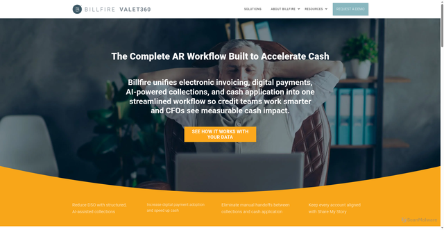 Security scan screenshot of https://billfire.com