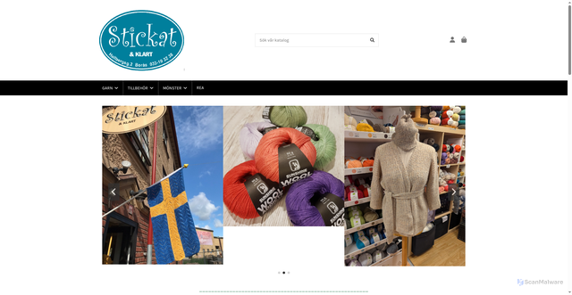 Security scan screenshot of https://stickatoklart.se
