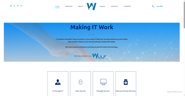 Security scan screenshot of https://wulfconsulting.com