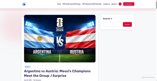 Security scan screenshot of https://watchtofootball.com/argentina-vs-austria/