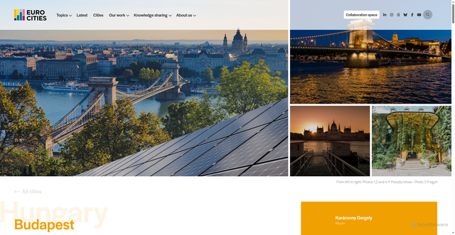 Security scan screenshot of https://eurocities.eu/cities/budapest/