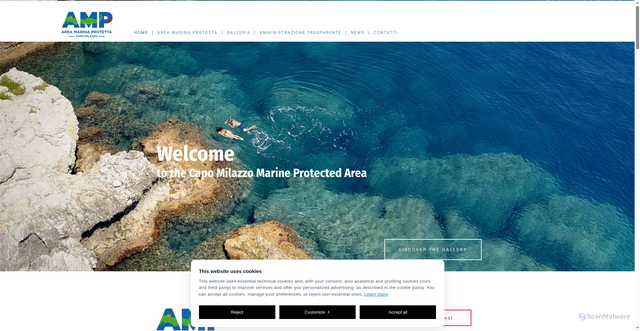 Security scan screenshot of https://www.ampcapomilazzo.it/