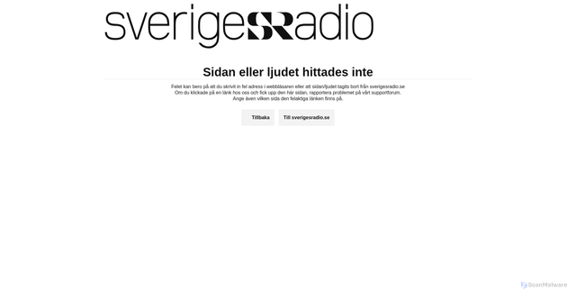 Security scan screenshot of https://lyssna-cdn.sr.se/