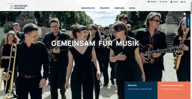 Security scan screenshot of http://www.musikrat.de