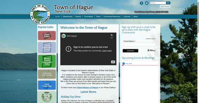 Security scan screenshot of https://hagueny.gov/